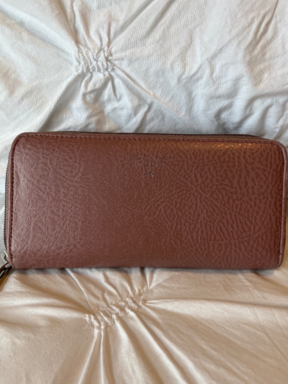 Matt & Nat Mauve Vegan Leather Zip-Around Wallet